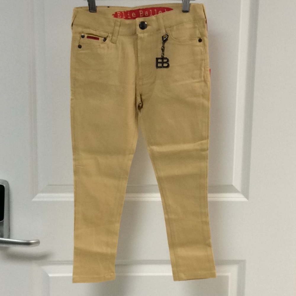Elie Balleh girls khaki jeans.